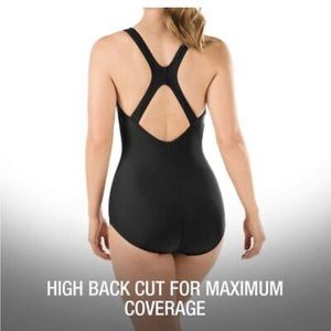 Woman’s speedo one piece suit